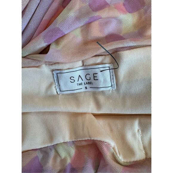NEW Sage the Label Pink Glowing Ruched Midi Skirt - Picture 7 of 7